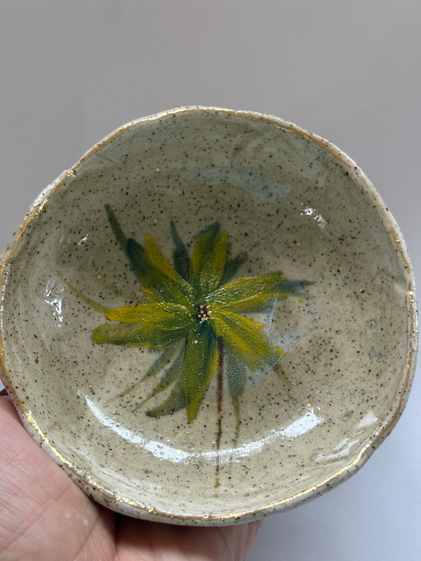 Assorted Flowers Speckles Tapas Bowl