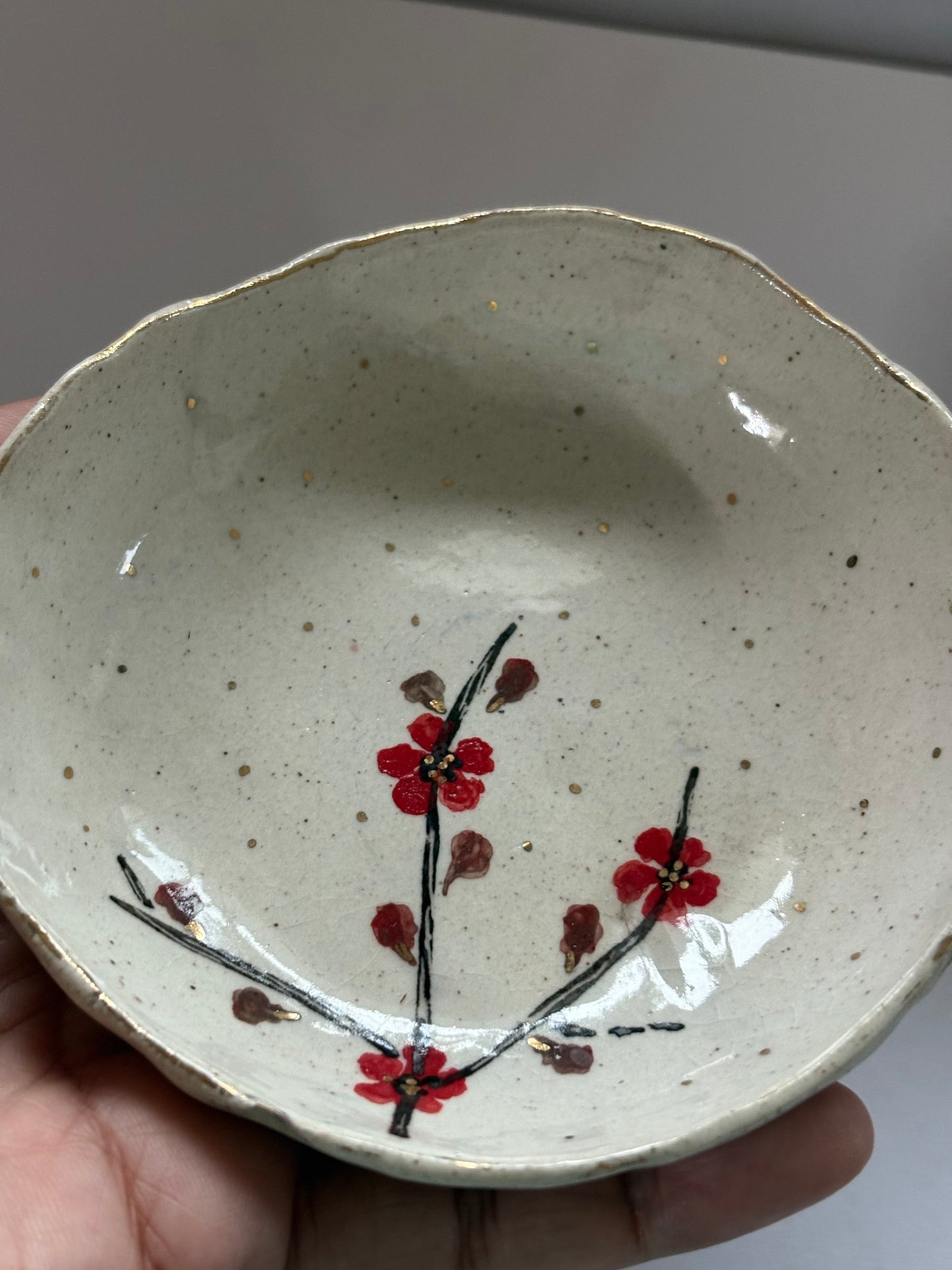 Cherry Blossom White and Red - Set of 2
