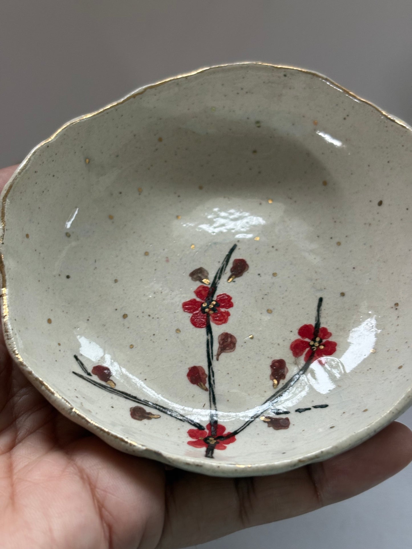Cherry Blossom White and Red - Set of 2