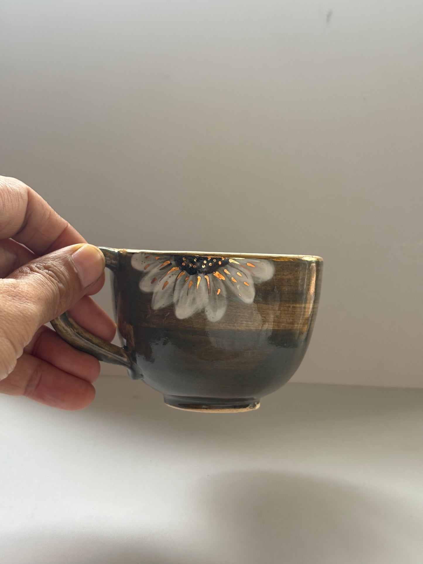 Sunflower Tea Cups - Green