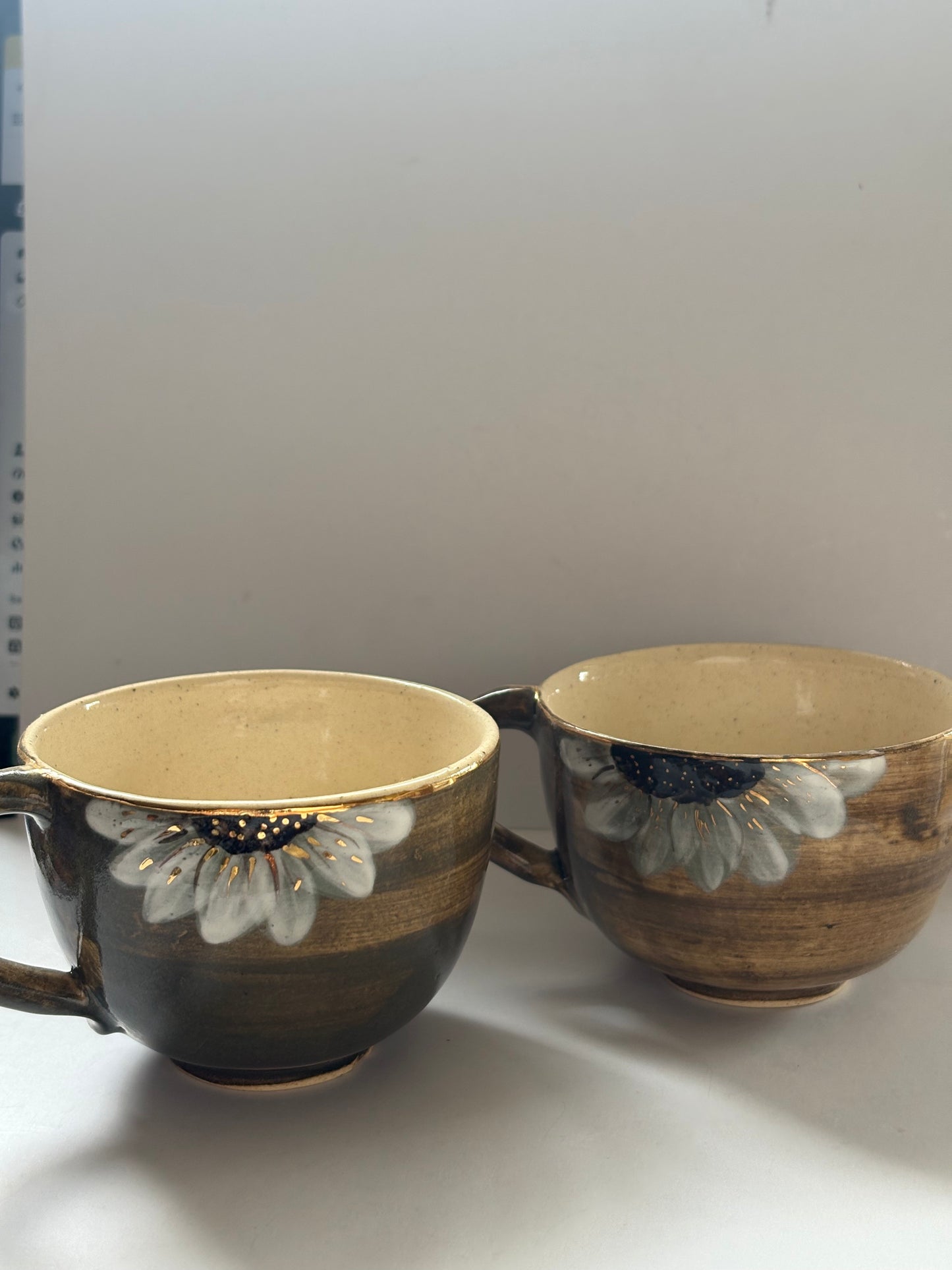 Sunflower Tea Cups - Green
