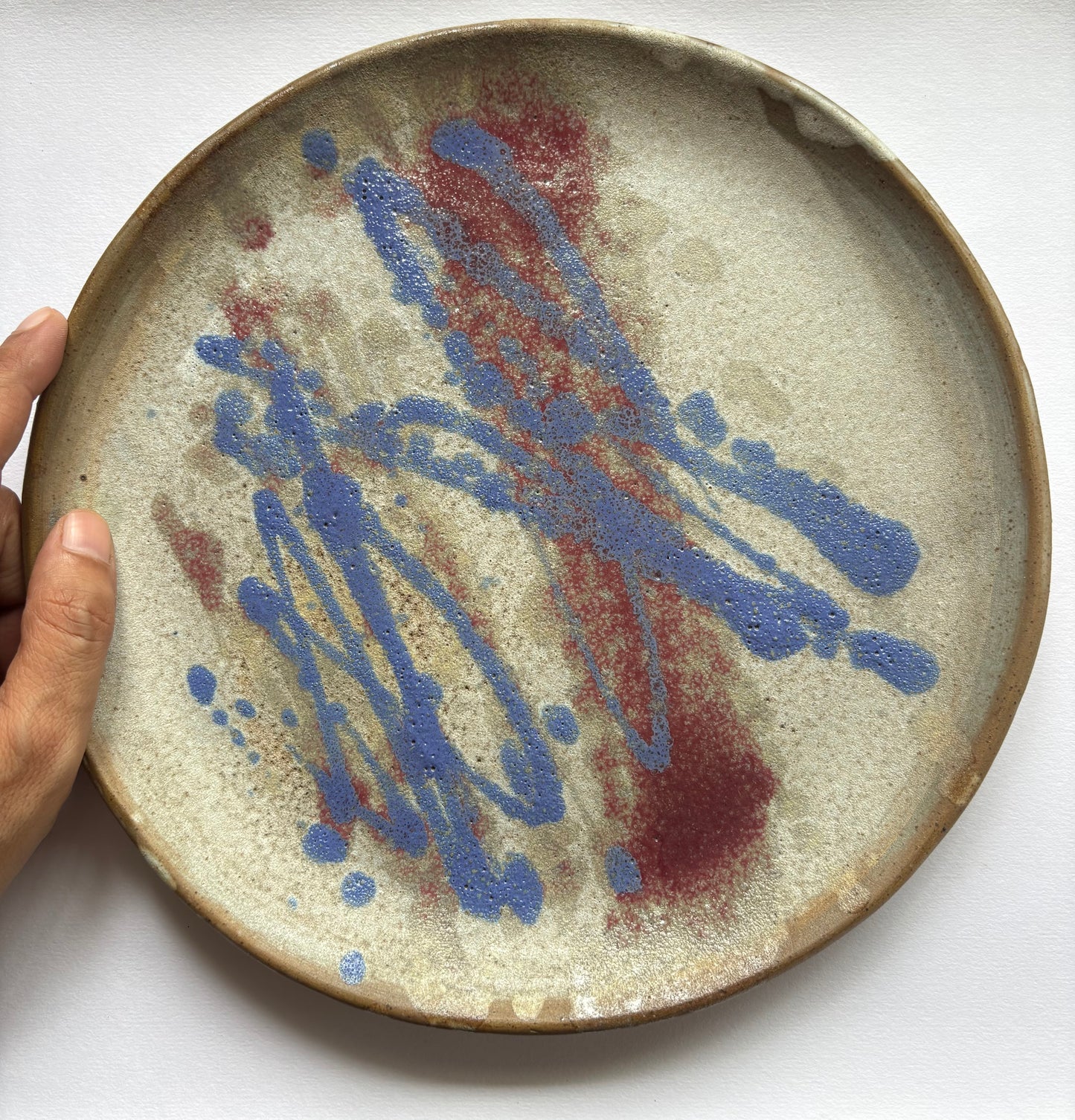 Brown Handpainted Dinner Plate
