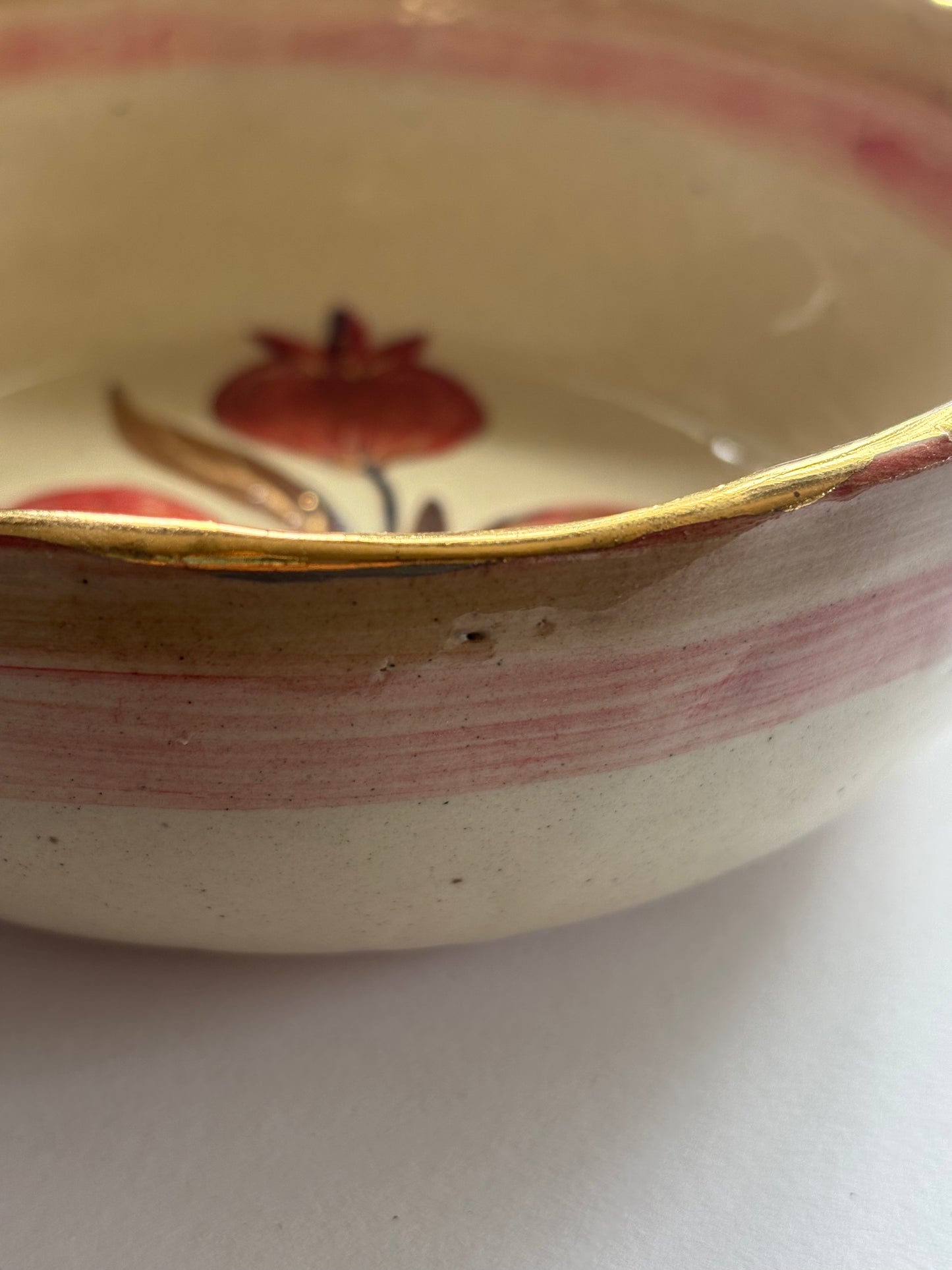 Anaar Handpainted Salad Bowl With/Without Gold