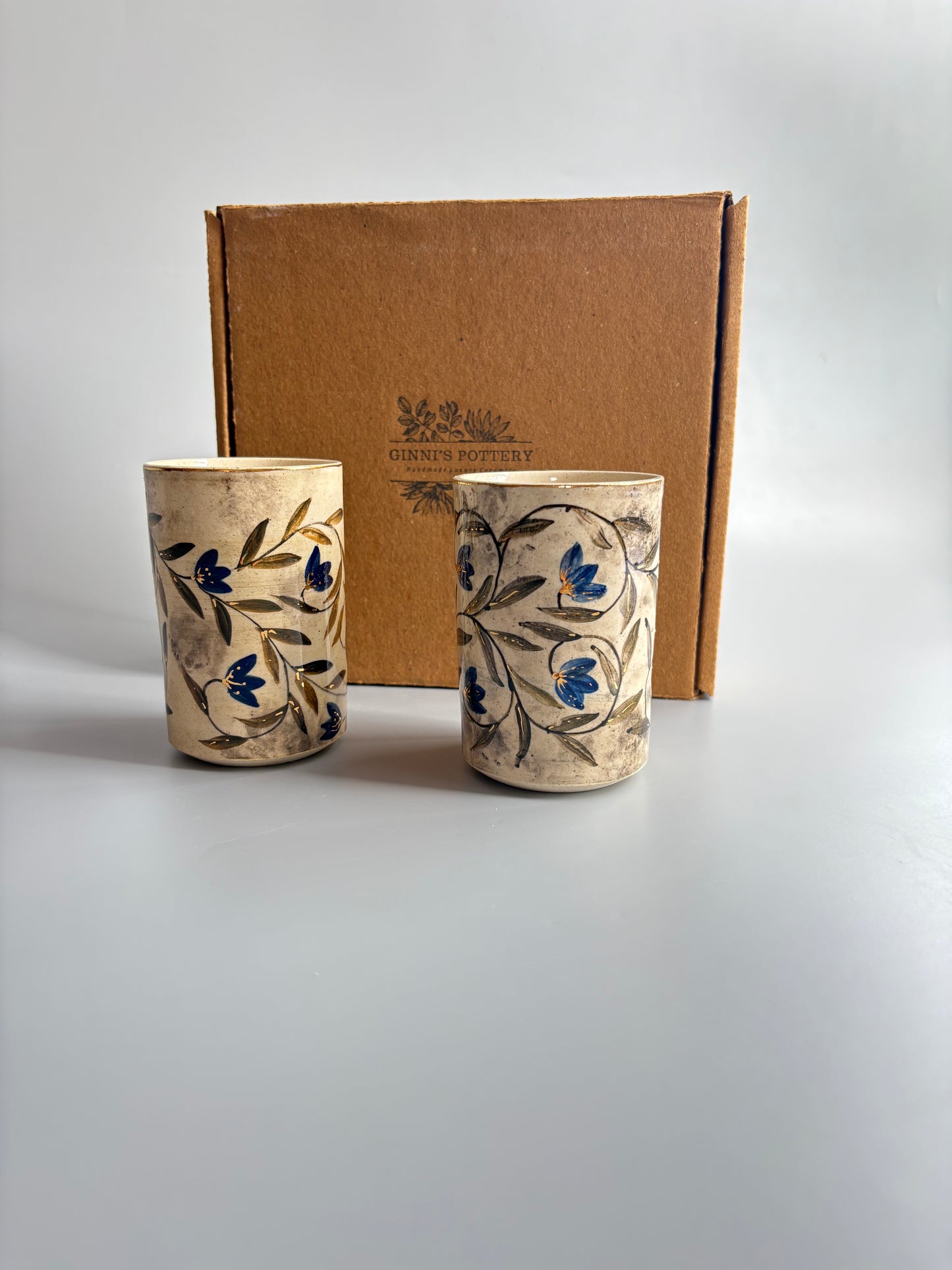 Mughal Wine Glasses Blue- Set of 2