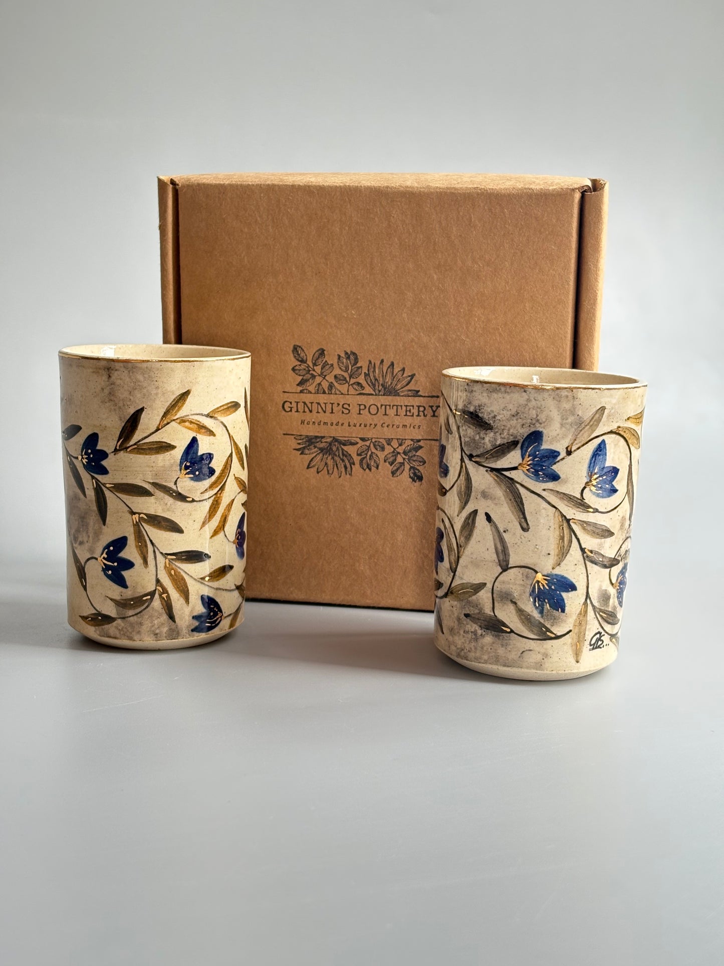 Mughal Wine Glasses Blue- Set of 2