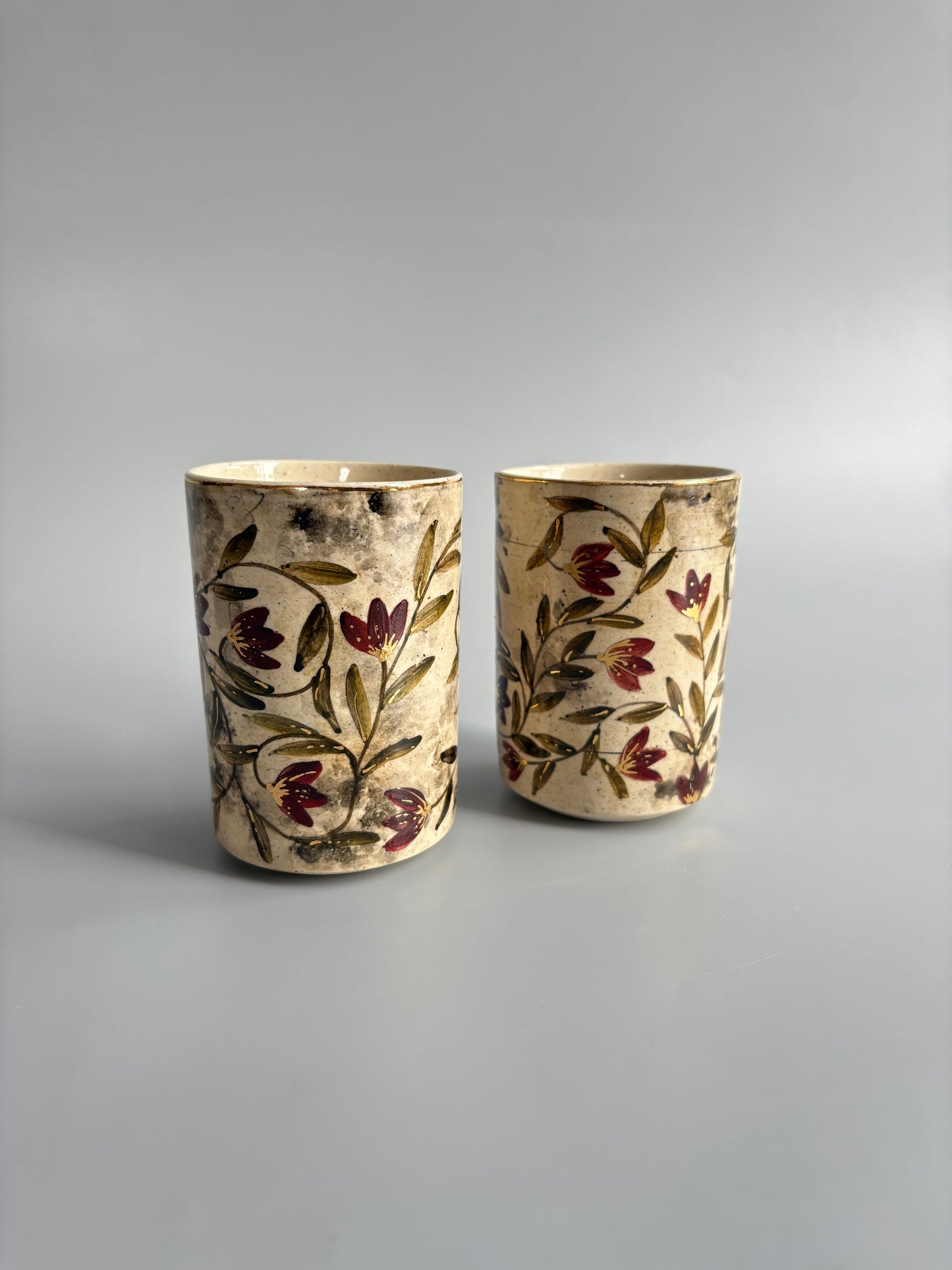 Mughal Wine Glasses Maroon- Set of 2