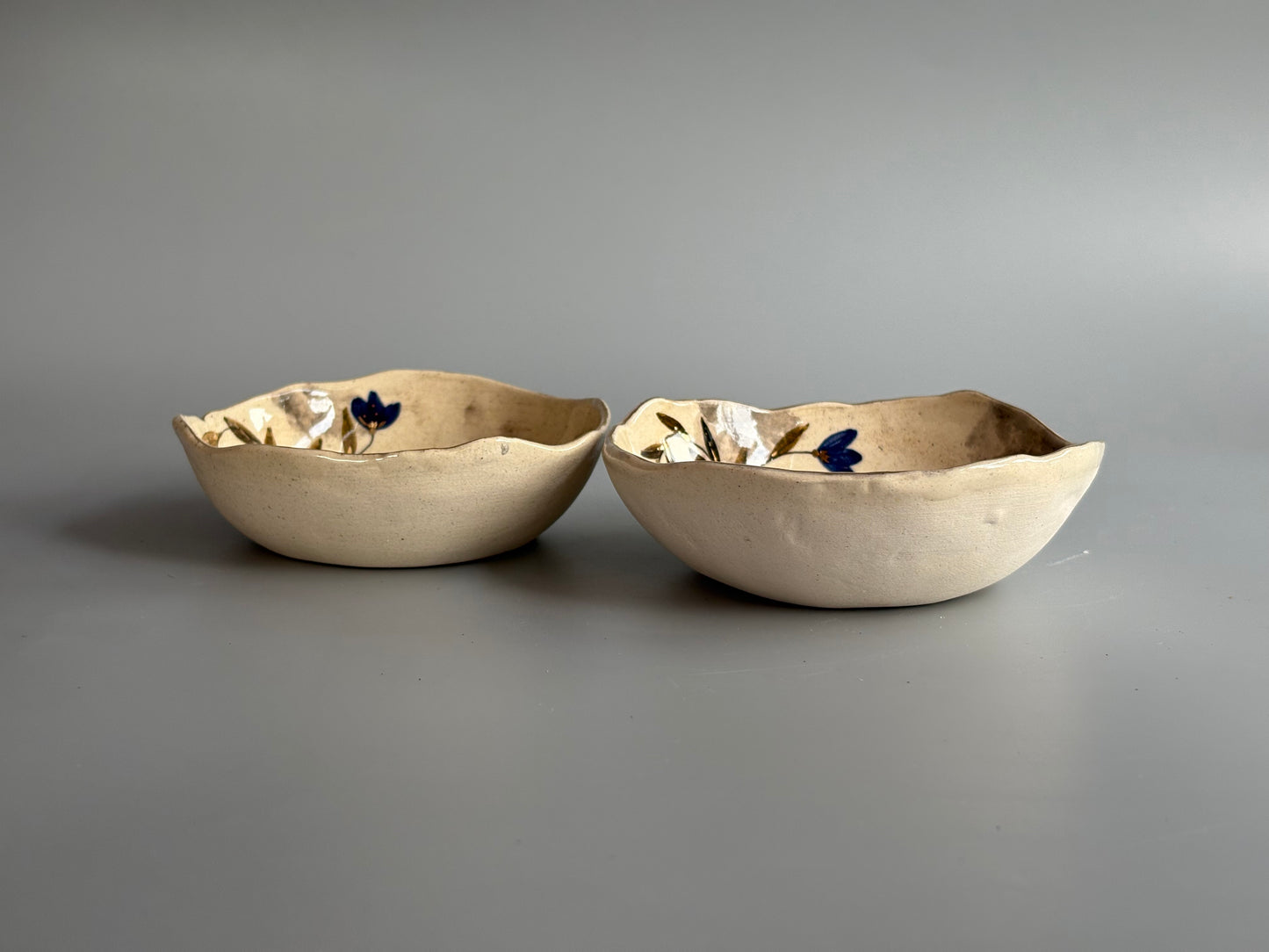 Mughal White and Blue Tapas Bowls - Set of 2