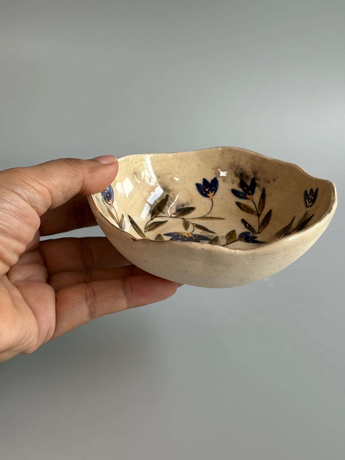 Mughal White and Blue Tapas Bowls - Set of 2