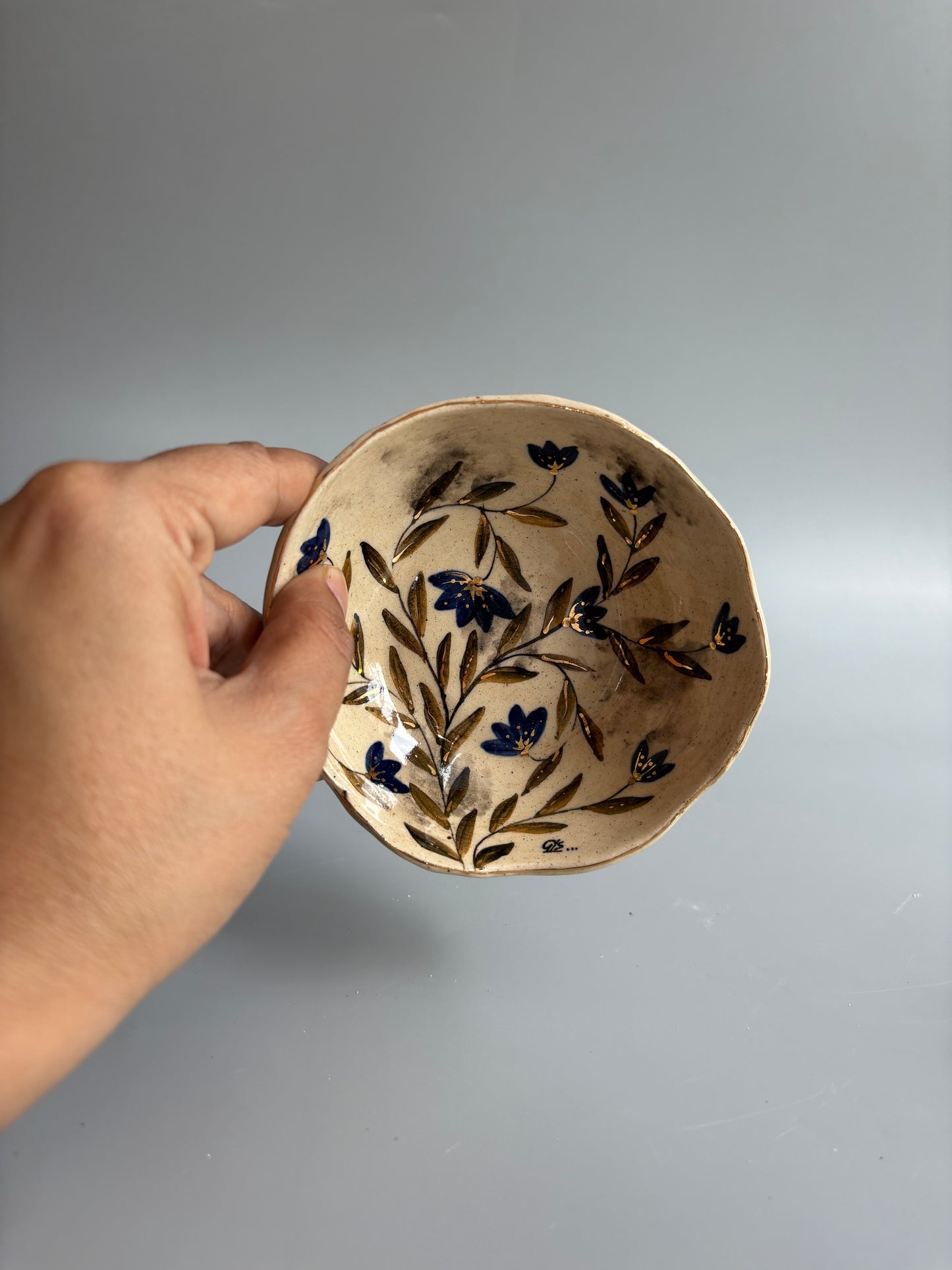 Mughal White and Blue Tapas Bowls - Set of 2