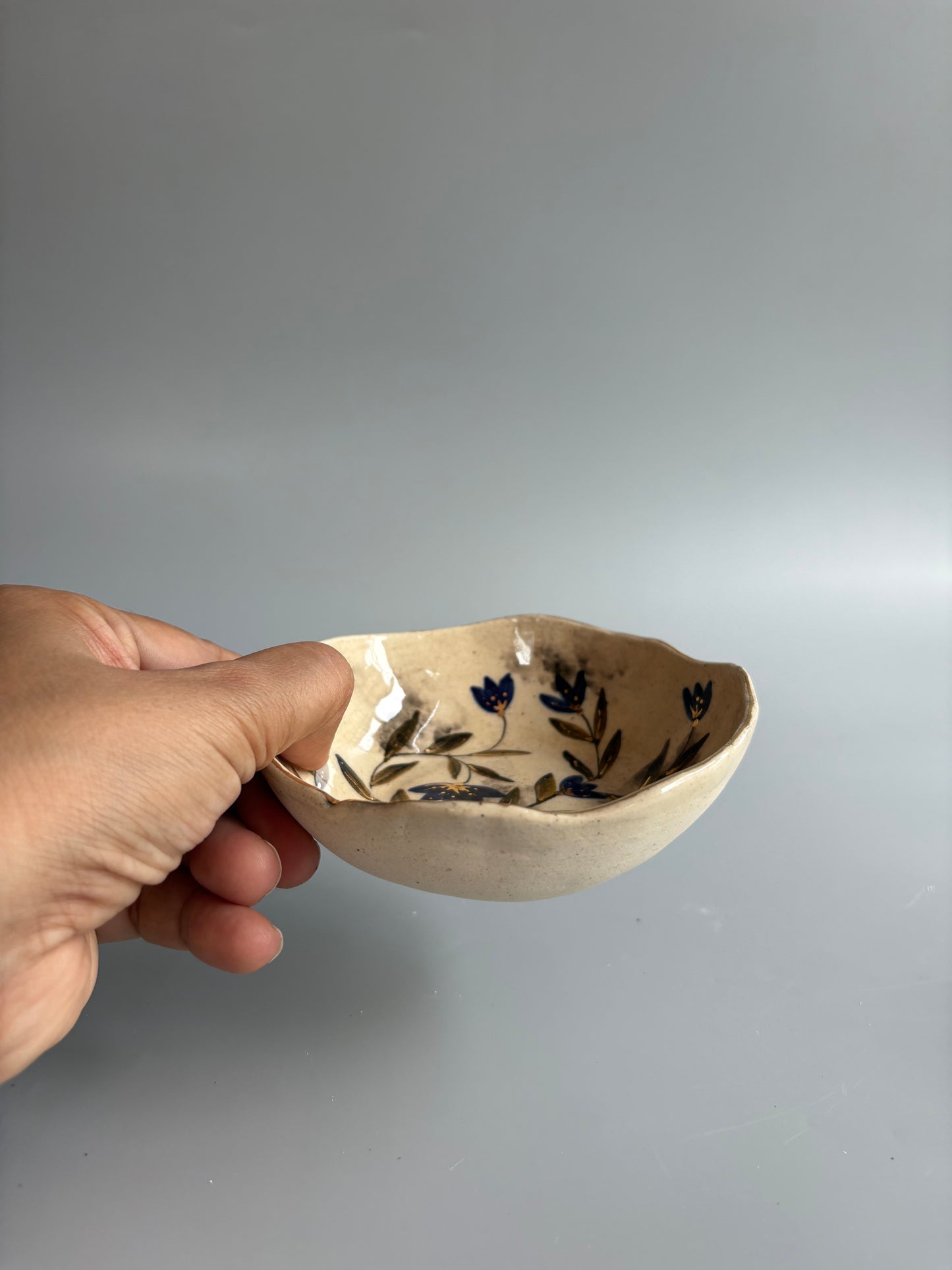 Mughal White and Maroon Tapas Bowls - Set of 2