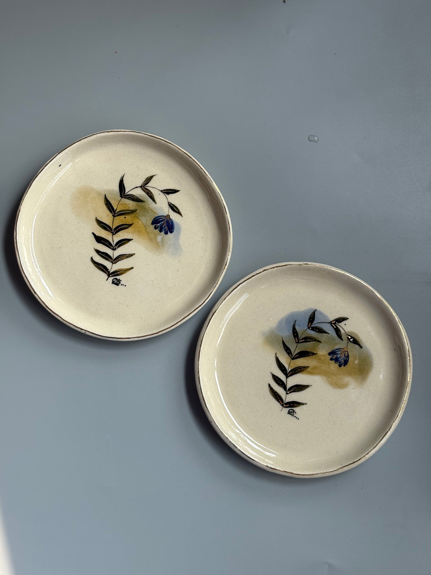 Mughal Side Plate Blue - 6"