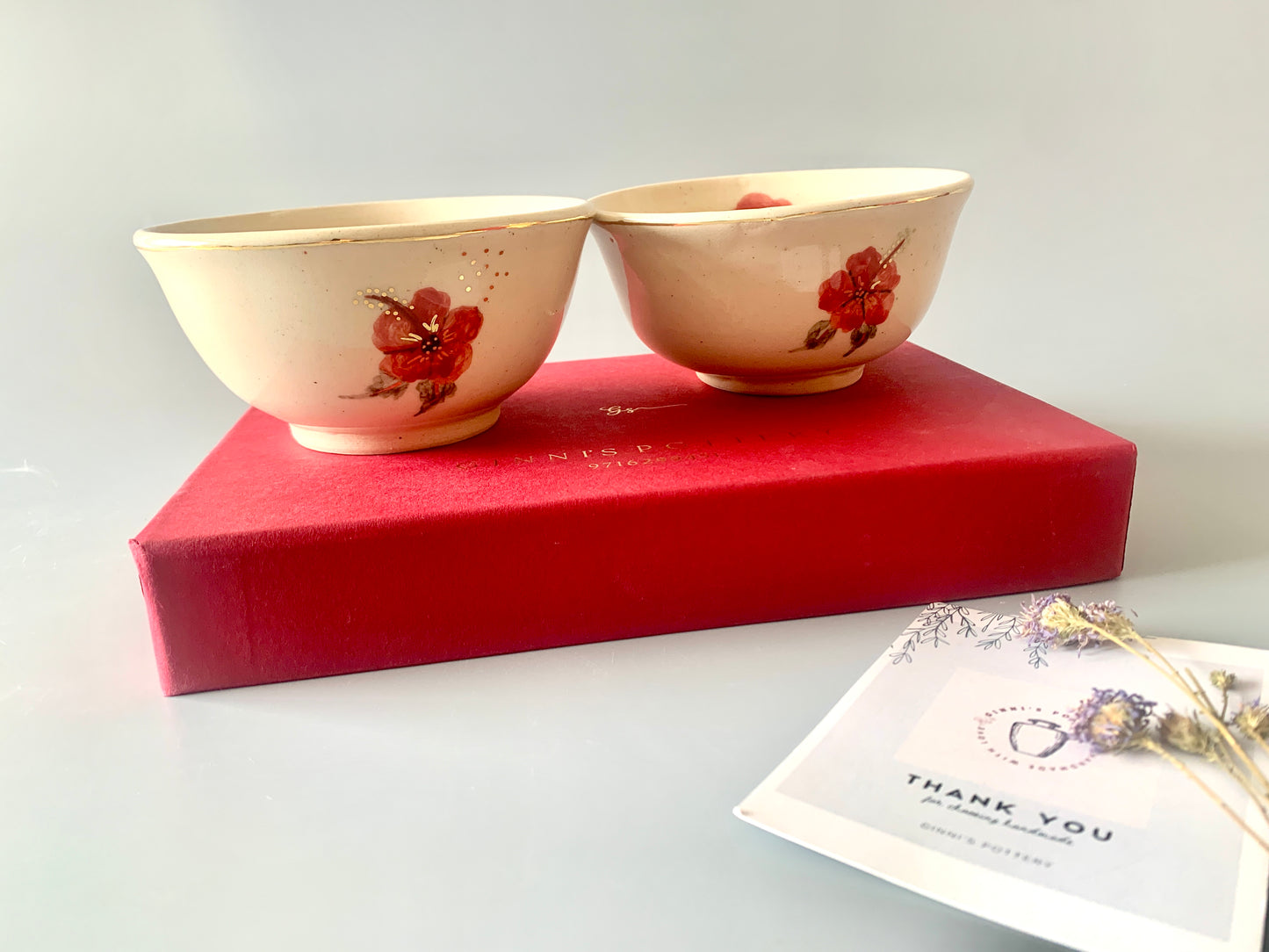 Hibiscus Bowls - Set of 2(Small)