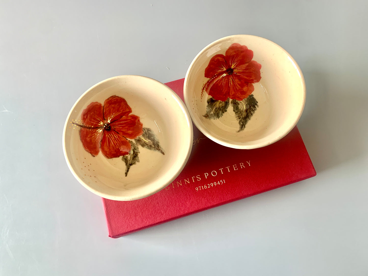Hibiscus Bowls - Set of 2(Small)