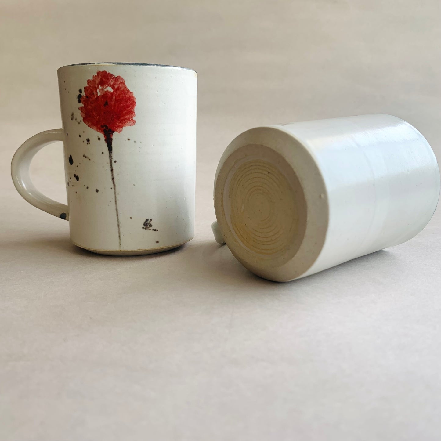 Peony White Coffee / Tea Mug